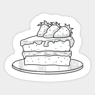 Strawberry Cake Sticker